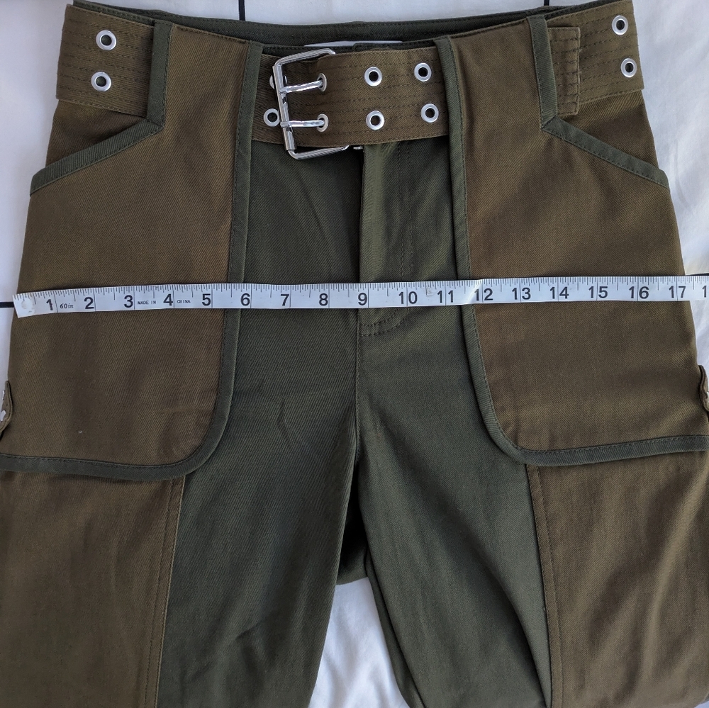 10 Crosby Derek Lam Two-Tone Cargo Pants - Picture 9 of 10
